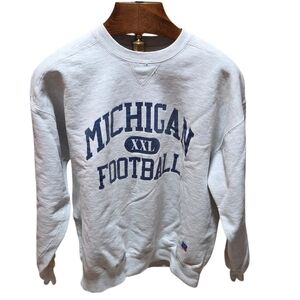 90s Vintage Russell Athletic Michigan Wolverines Football Crewneck Sweatshirt XL